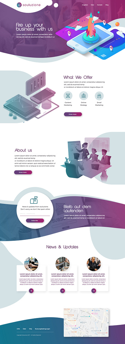 Souluzione design illustration web webdesign website design