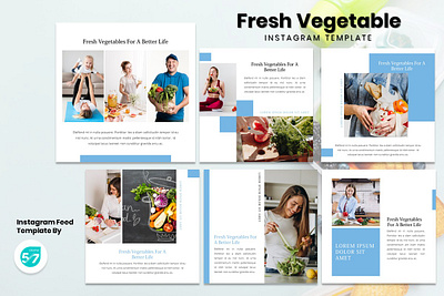 Instagram Story Template - Fresh Vegetable branding design graphicdesign instagram instagram post instagram story instagram template presentation presentation template