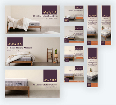 Awara Mattress banner ads banner design