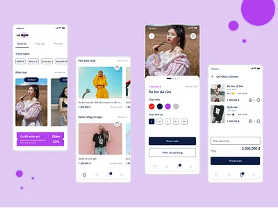 La mode app design ui
