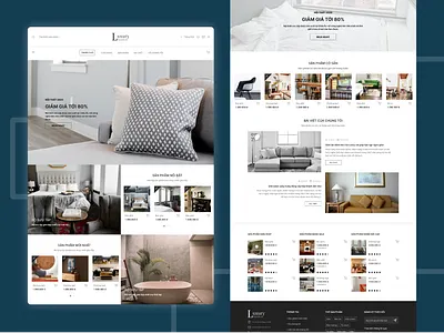 Luxury furniture design ui web