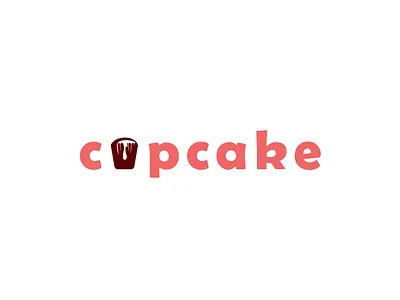 Cupcake Logotype brand design brand identity branding cupcake design graphic design illustration logo logo design logotype red sweet visual identity