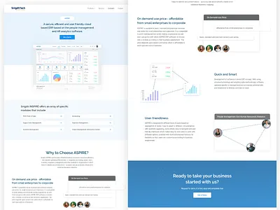 Product Page for ASPIRE POS System business website corporate design corporate identity corporate website pos software pos system product design product page software design software website uiuxdesign web ui