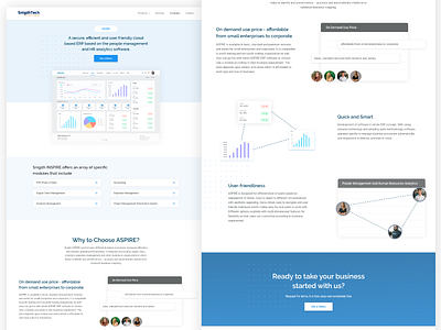Product Page for ASPIRE POS System business website corporate design corporate identity corporate website pos software pos system product design product page software design software website uiuxdesign web ui