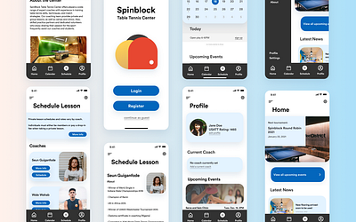 Spinblock App app app design branding design mockup ui