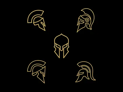 Spartan helmet icon logo spartan warrior
