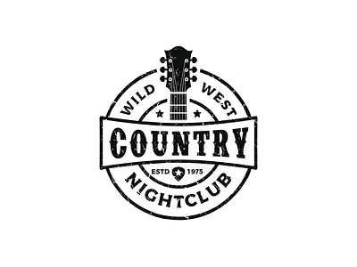 Vintage country music logo country country music logo vintage western