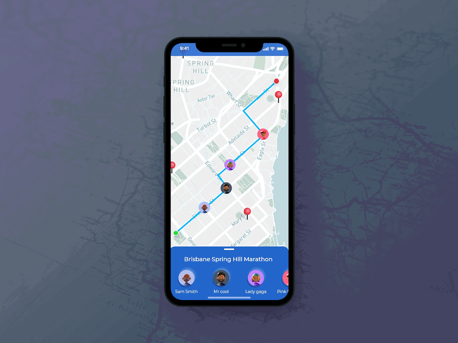 Interactive Map adobe xd adobexd design gps tracker madewithadobexd map product design ui uiuxdesign ux