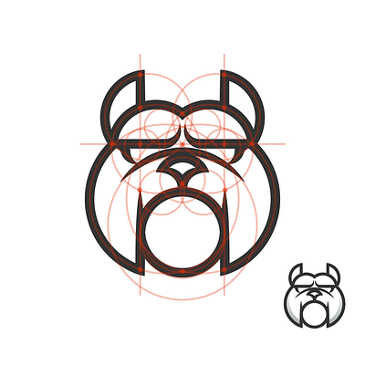bulldog brand design branding corporate branding design goldenratio gridsystem illustration logo logo design logodesign minimal vector