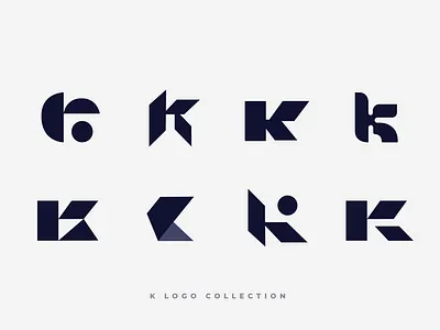 K Logo Collection brand branding collection design illustrator k letter letter lettermark logo logo design logotype minimal typography