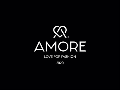 AMORE a letter a letter logo black brand branding design heart heart logo hearts icon logo logomark logomarks love love logo mark typography