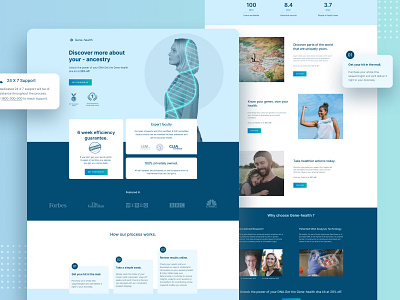 Healthcare Landing page conversion centric design health health app healthcare landing page design landing page series landing page ui medical ui uidesign ux ux design