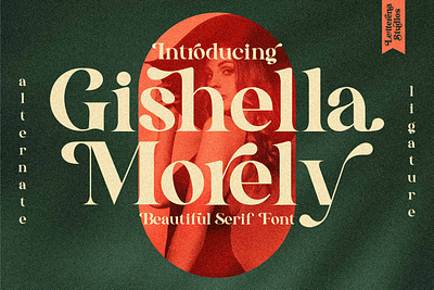 Gishella Morely - Luxury and Beautiful Serif Font branding design font font design fonts icon illustration lettering logo script font typography