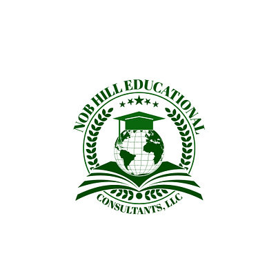 Nob Hill Educational Consultants LLC design education logo minimilist vector