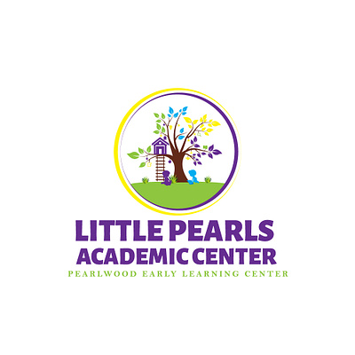Little pearl academy design educational logo icon logo design minimilist preschool logo vector