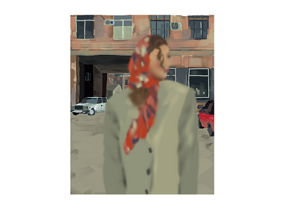 Babushka art babushka digital art girl illustration