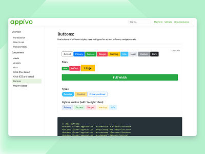 Component Kit - UI Guide appivo component library css api ui toolkit