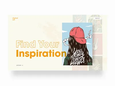 Find Inspiration for Digital Art adobe illustrator adobe photoshop adobe xd art artwork branding design digital art digital illustration digital painting inspiration ui uidesign webdesign website