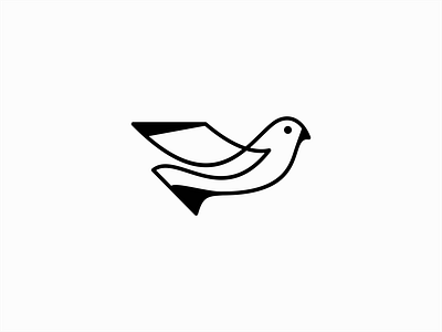 Dove bird brand branding clean design dove geometric graphic identity illustration line lines logo mark pigeon premium sale symbol unique vector