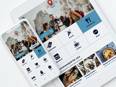 Pin City - Location-based recommendation travel app app flat ui ios ios app ios app design ios design location app location based mobile mobile app mobile app design mobile design mobile ui recommendation travel travel app ui user experience user interface ux