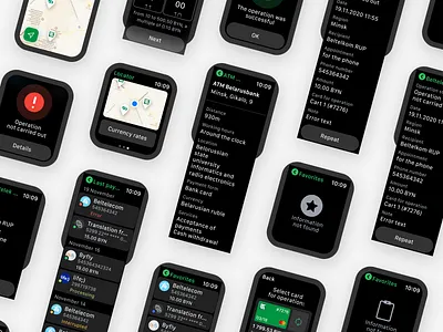 Bank App on Apple Watch apple bank app banking check locator ui ux watch watches