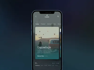 Travel Mobile App Animation adventure aftereffects animation concept figma ios mobile mobile app motion principle travel travel app trips ui ui animation