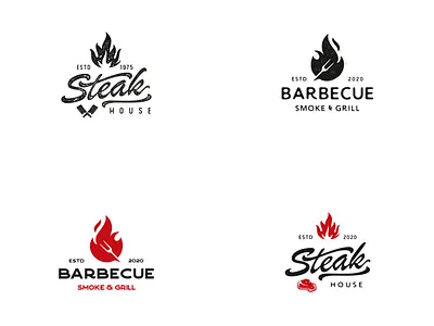 BBq. Steak, meat store bbq beef burger house logo meat steak steak house