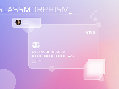 Glassmorphism Design Concept app branding design designer glass glassmorphism graphic design icon illustrator interface layout logo morphism typography ui ui design ux ux design vector web design
