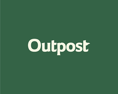 Outpost (Logo exploration) branding design freelance design graphic design logo logo design monogram poster typography vector