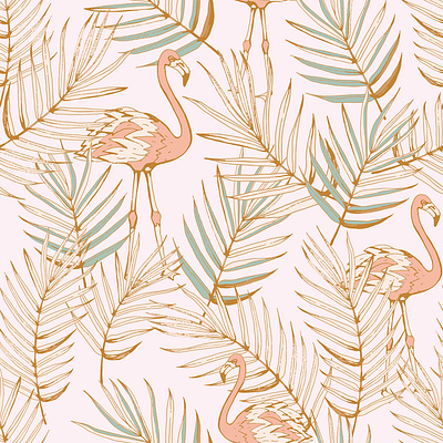 exotic island EM263 design fabric illustration minimal patternbank patterns print surfacedesign textile tropical