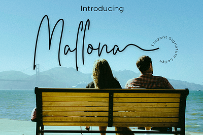 Mallona Script Signature branding film font font font script font wedding monoline