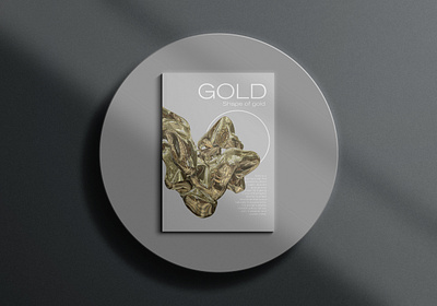 Shape of Gold book cover design editorial editorial art editorial design gold graphicdesign magazine magazine cover typography