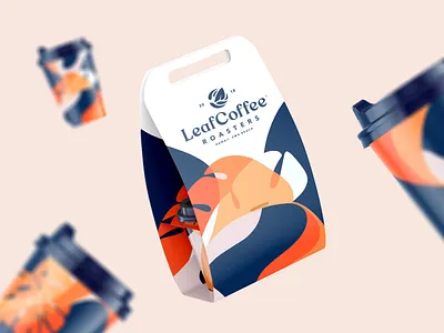 Leaf Coffee Co. Packaging Part 2 brand brand identity branding coffee coffee cup identity design logo logotype package design packaging type typography visual identity wordmark