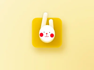 Mr. Rabbit Icon icon illustration