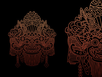 BARONG barong illustration indonesia lineart monoline