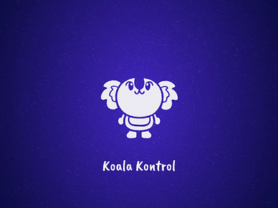 Koala Kontrol 2d after affects animal animation cute design flying fun gif illustration intro koala logo motion graphics purple sound youtube channel