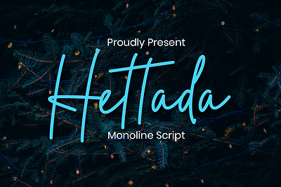 Hettada Script branding film font font font script font wedding illustration monoline