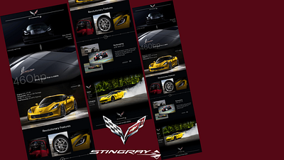 Chevrolet Corvette C07 Stingray brand design chevrolet harare ui united states of america ux webdesign