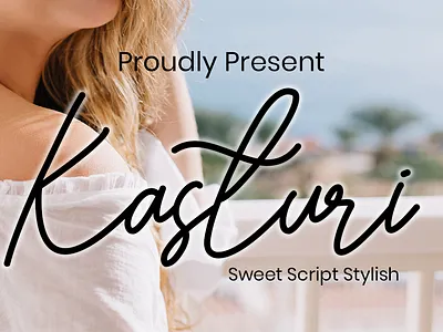 Kasturi branding film font font font script font wedding monoline