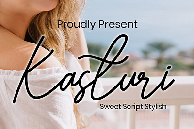 Kasturi branding film font font font script font wedding monoline