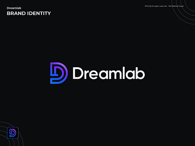 Dreamlab logo branding design identity identity design letter logo logo design logo designer logos logotype mark monogram symbol typography