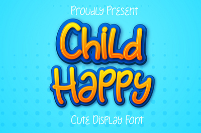 Child Happy Display Font branding design display film font font font child font display font wedding monoline