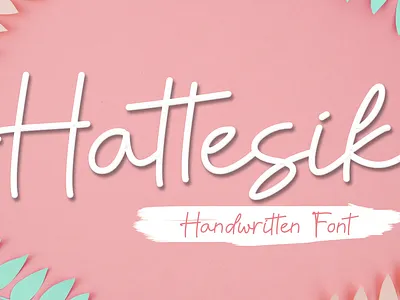 Hattesik branding film font font font script font wedding graphic design monoline