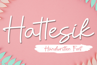 Hattesik branding film font font font script font wedding graphic design monoline