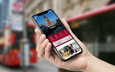 Big Bus Tours app interface ui