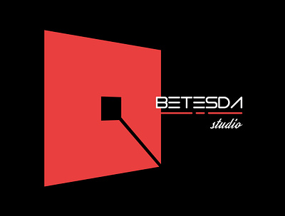 LOGO : BETESDA STUDIO background design graphicdesign illustration illustrator logo