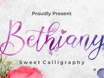 Bethiany Script Calligraphy branding calligraphy calligraphy script film font font script font wedding monoline