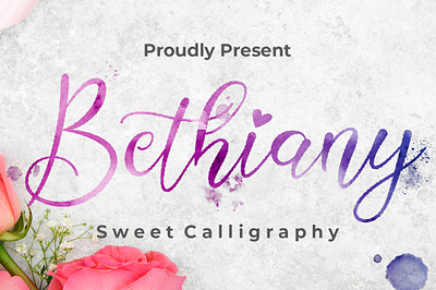 Bethiany Script Calligraphy branding calligraphy calligraphy script film font font script font wedding monoline