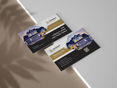 Real Estate Business Card agency agent business card commercial company construction home house interior design negotiator open professional property real estate real estate business card realestate realtor rental repair sale