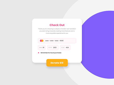 Check Out Page Design app checkout checkout page credit card checkout creditcard design donate donations fintech fintech app money payment payment app payment form paypal ui ux